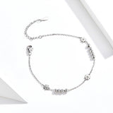 White Daisy 925 Sterling Silver Bracelet - Aisllin Jewelry