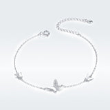 Surrounded Butterflies 925 Sterling Silver Bracelet - Aisllin Jewelry