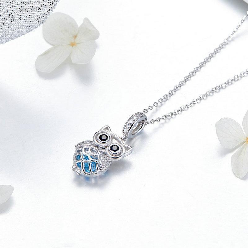 Perpetual Owl Elegant 925 Sterling Silver Charm - Aisllin Jewelry