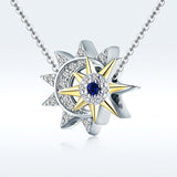 Sun and Moon 925 Sterling Silver Charm - Aisllin Jewelry