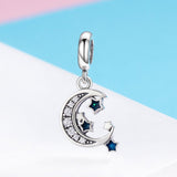 Starry Sky 925 Sterling Silver Charm - Aisllin Jewelry