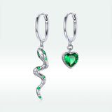 Love of Snake 925 Sterling Silver Earrings - Aisllin Jewelry