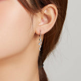 Love of Snake 925 Sterling Silver Earrings - Aisllin Jewelry
