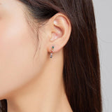 Rainbow 925 Sterling Silver Earrings - Aisllin Jewelry