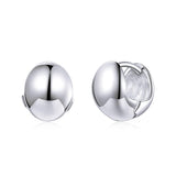 Mirror Slap Buckle 925 Sterling Silver Earrings - Aisllin Jewelry