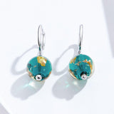 Green Earth 925 Sterling Silver Earrings - Aisllin Jewelry