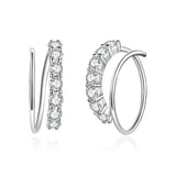Simple Geometry 925 Sterling Silver Earrings - Aisllin Jewelry