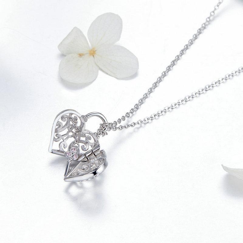Luxury Heartslock 925 Sterling Silver Necklace - Aisllin Jewelry