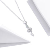 White Snake 925 Sterling Silver Necklace - Aisllin Jewelry