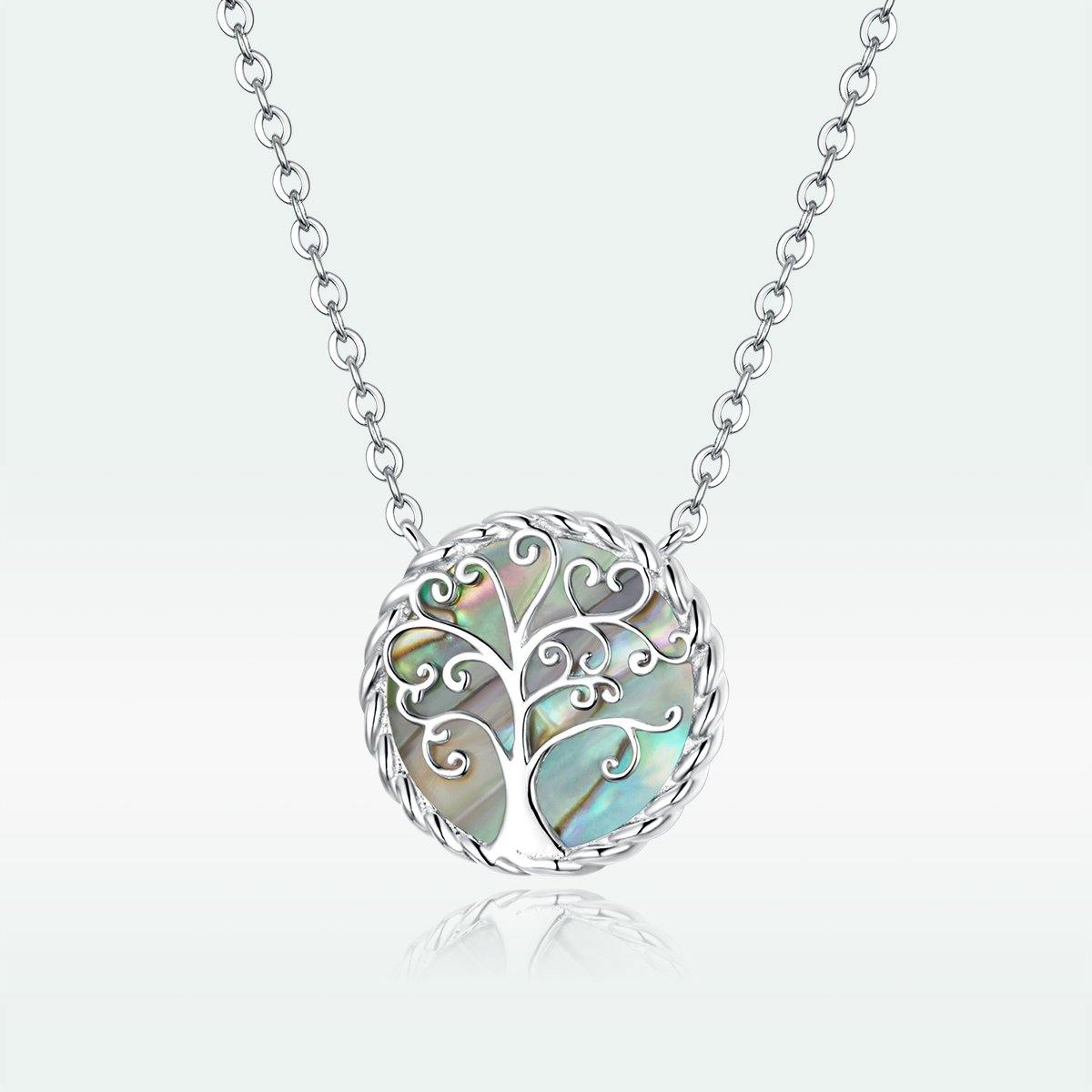 Colorful Tree of Life 925 Sterling Silver Necklace - Aisllin Jewelry