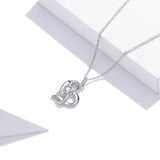 Infinity Heart 925 Sterling Silver Necklace - Aisllin Jewelry