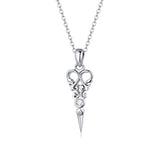 Vintage Scissor 925 Sterling Silver Necklace - Aisllin Jewelry