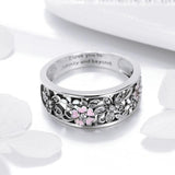 Lovely Daisy Flower 925 Sterling Silver Ring - Aisllin Jewelry