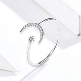 Guardian Luna 925 Sterling Silver Ring - Aisllin Jewelry