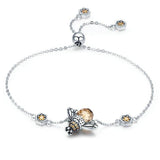 Dancing Bees 925 Sterling Silver Bracelet - Aisllin Jewelry