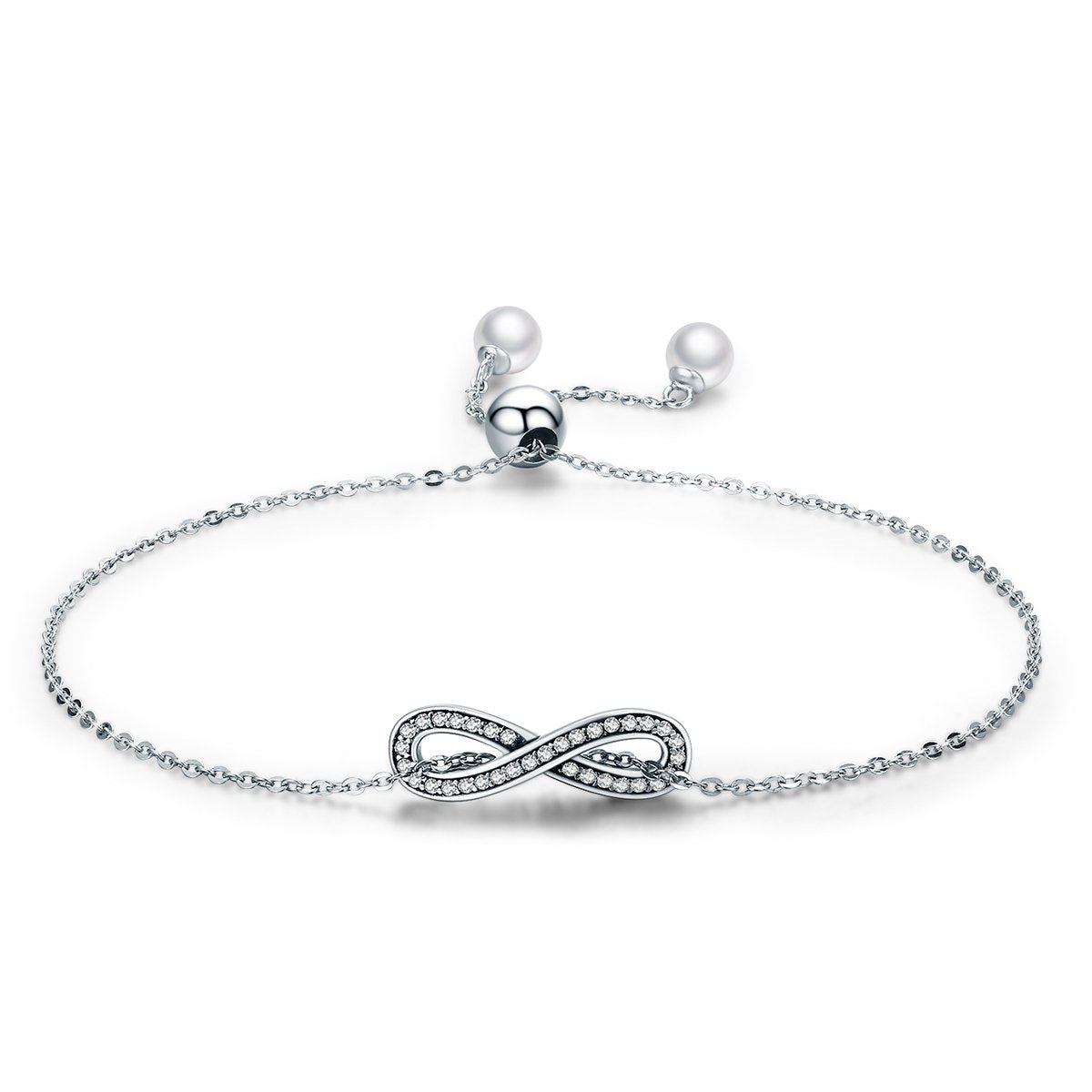 Infinity Love Elegant 925 Sterling Silver Bracelet - Aisllin Jewelry