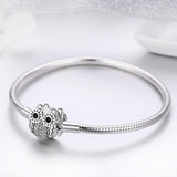 Lovely Owl Elegant 925 Sterling Silver Bracelet - Aisllin Jewelry