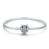 Lovely Owl Elegant 925 Sterling Silver Bracelet - Aisllin Jewelry