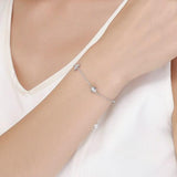 Elegant Sun and Moon 925 Sterling Silver Bracelet - Aisllin Jewelry