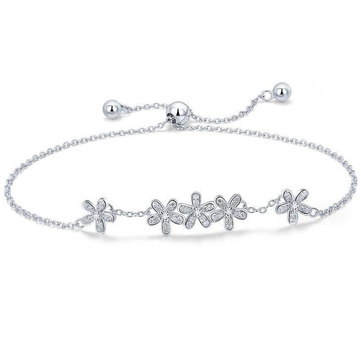 The Daisy 925 Sterling Silver Bracelet - Aisllin Jewelry