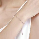 Classic Heart Gold Color 925 Sterling Silver Bracelet - Aisllin Jewelry