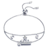 Happy Kitty 925 Sterling Silver Bracelet - Aisllin Jewelry
