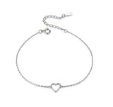 The Shape Of Love 925 Sterling Silver Bracelet - Aisllin Jewelry