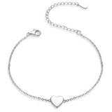 Loved Heart 925 Sterling Silver Bracelet - Aisllin Jewelry