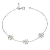 Daisy 925 Sterling Silver Bracelet - Aisllin Jewelry
