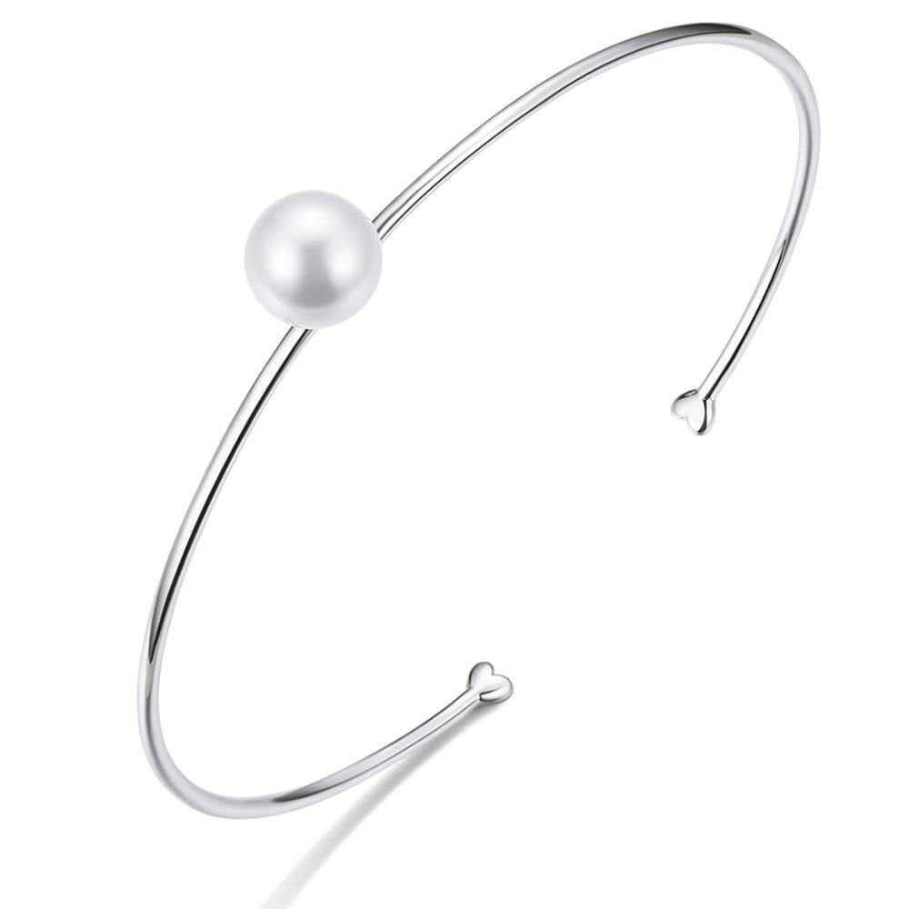 The Quiet Pearl 925 Sterling Silver Bracelet - Aisllin Jewelry