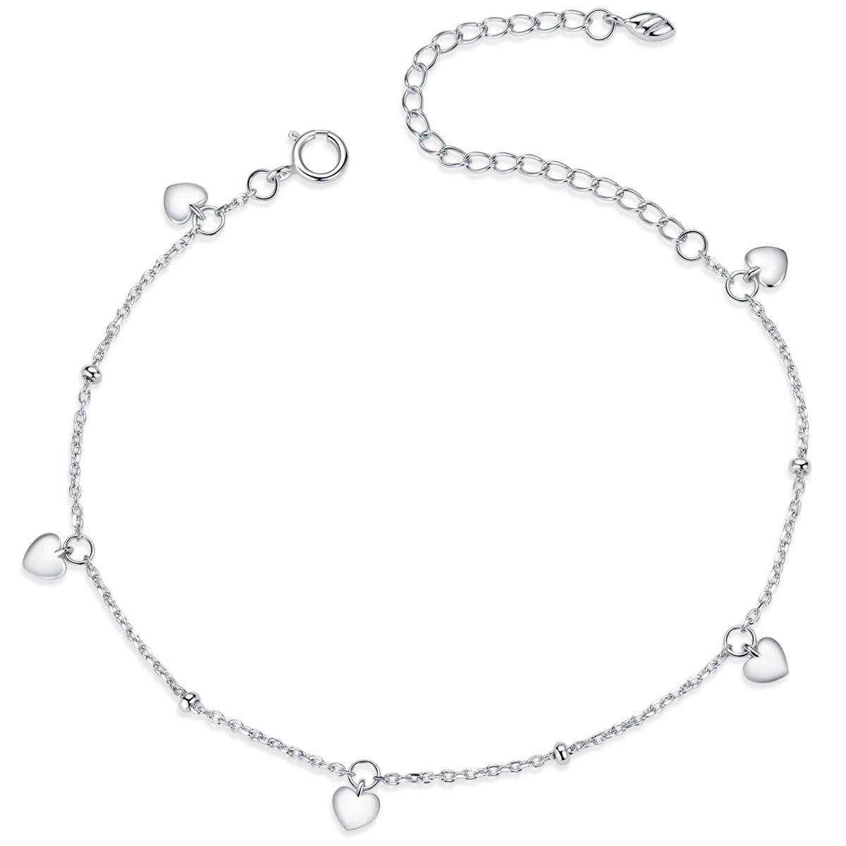 Loving Heart 925 Sterling Silver Bracelet - Aisllin Jewelry