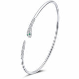 Snake 925 Sterling Silver Bracelet - Aisllin Jewelry