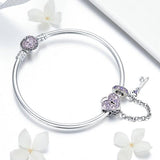 Love Key Heart Luxury 925 Sterling Silver Bracelet - Aisllin Jewelry