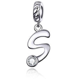 Proprietary Letter S 925 Sterling Silver Charm - Aisllin Jewelry