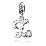 Proprietary Letter Z 925 Sterling Silver Charm - Aisllin Jewelry