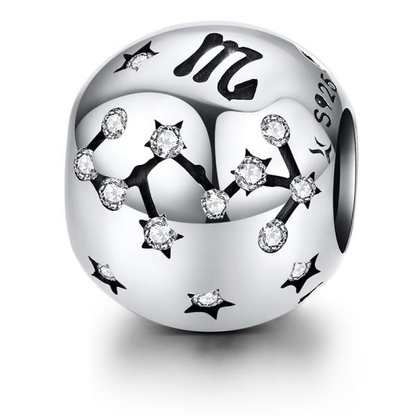 Scorpio Zodiac Sign Elegant 925 Sterling Silver Charm - Aisllin Jewelry