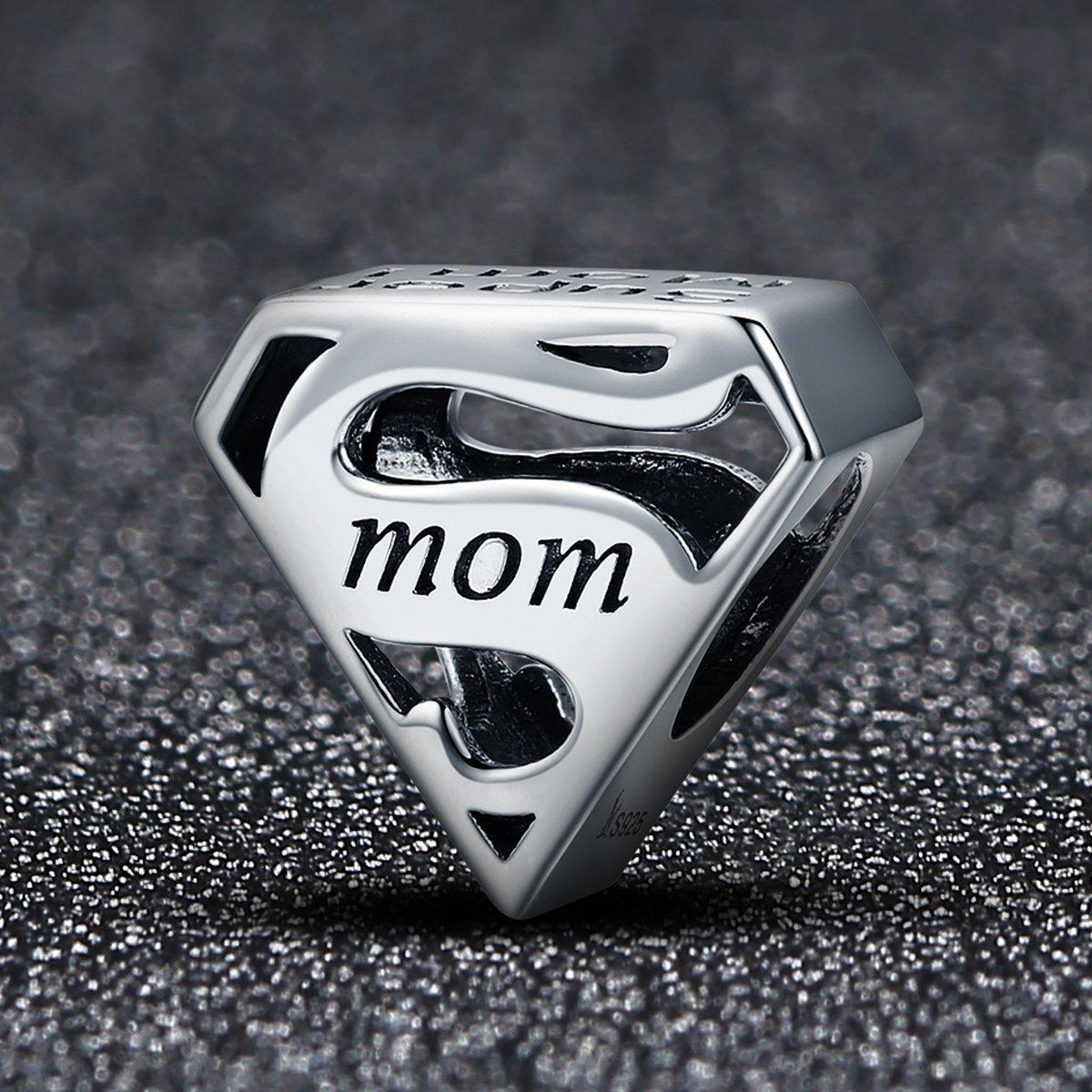 Lovely Mom Elegant 925 Sterling Silver Charm - Aisllin Jewelry