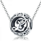 Letter L Elegant 925 Sterling Silver Charm - Aisllin Jewelry