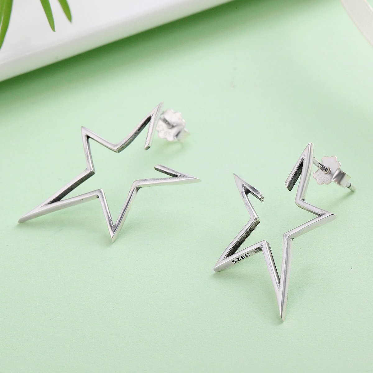 Elegant Morning Star 925 Sterling Silver Earrings - Aisllin Jewelry