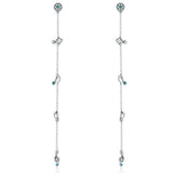 Swaying Notes 925 Sterling Silver Earrings