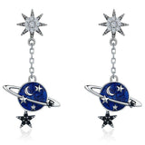 Secret Planet 925 Sterling Silver Earrings - Aisllin Jewelry