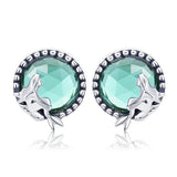 Love of Mermaid 925 Sterling Silver Earrings - Aisllin Jewelry