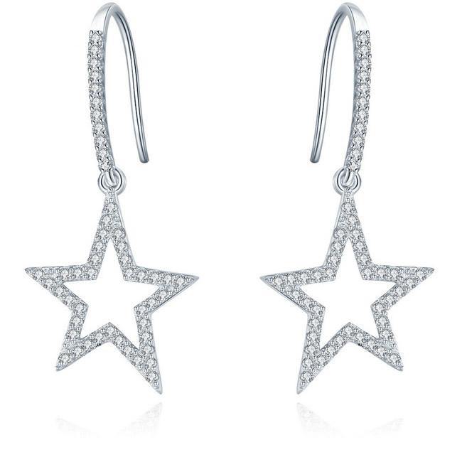 Bright Star 925 Sterling Silver Earrings - Aisllin Jewelry