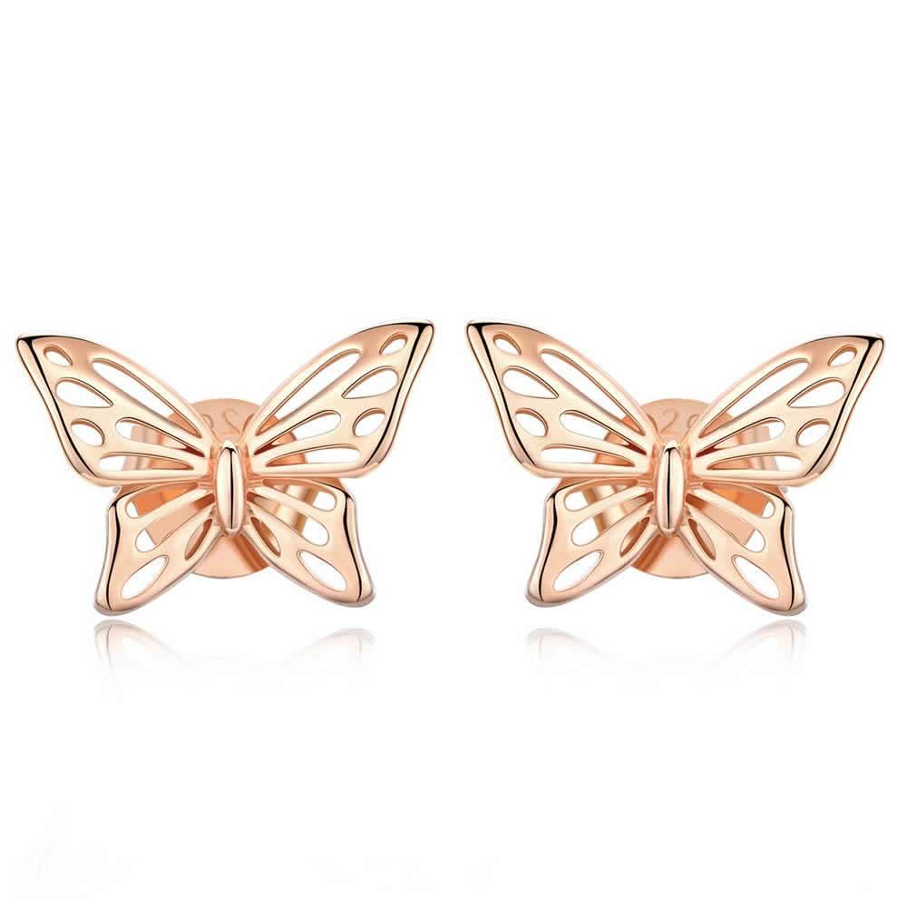The Butterfly 925 Sterling Silver Earrings - Aisllin Jewelry