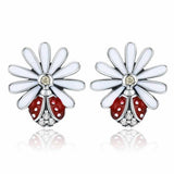 Flower Wonderland 925 Sterling Silver Earrings - Aisllin Jewelry