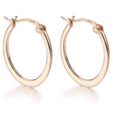Rose Gold Earring 925 Sterling Silver Earrings - Aisllin Jewelry