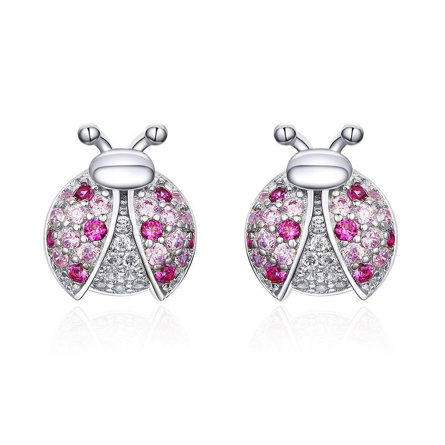 The Ladybug 925 Sterling Silver Earrings - Aisllin Jewelry
