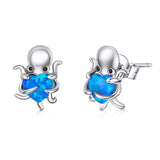 Octopus 925 Sterling Silver Earrings - Aisllin Jewelry