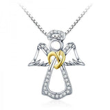 Guardian Angel 925 Sterling Silver Necklace - Aisllin Jewelry