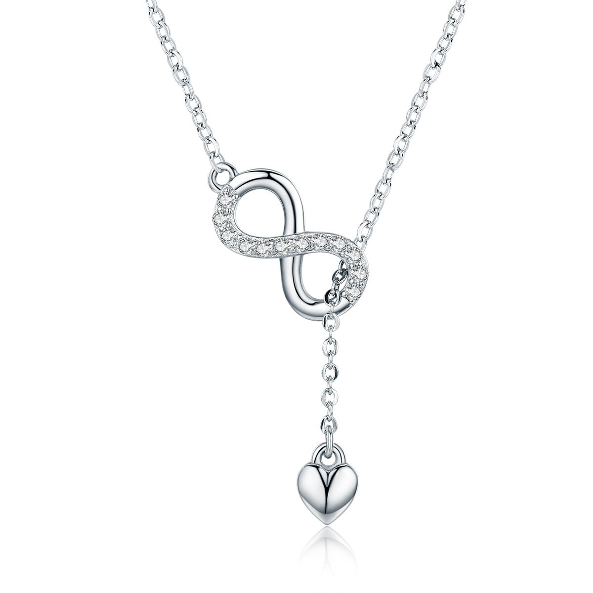Infinity Of Love 925 Sterling Silver Necklace - Aisllin Jewelry